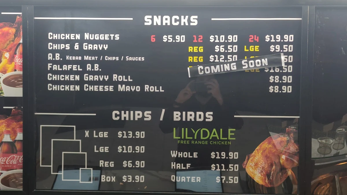 Menu, Juicy Birds