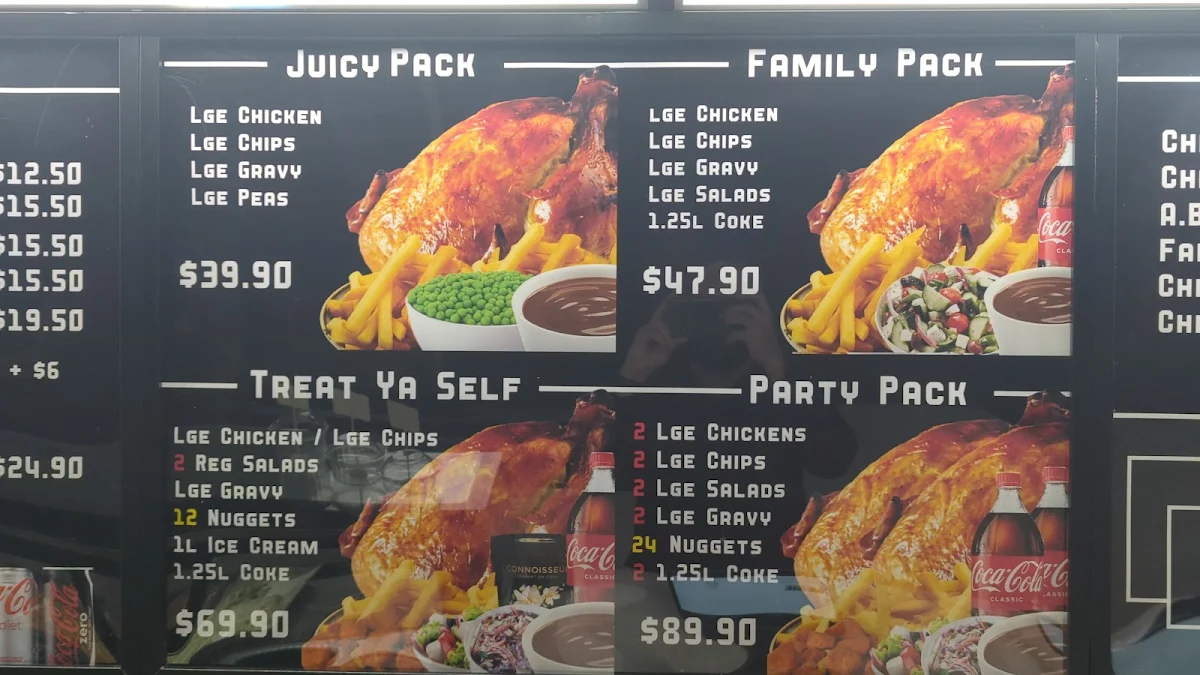 Menu, Juicy Birds