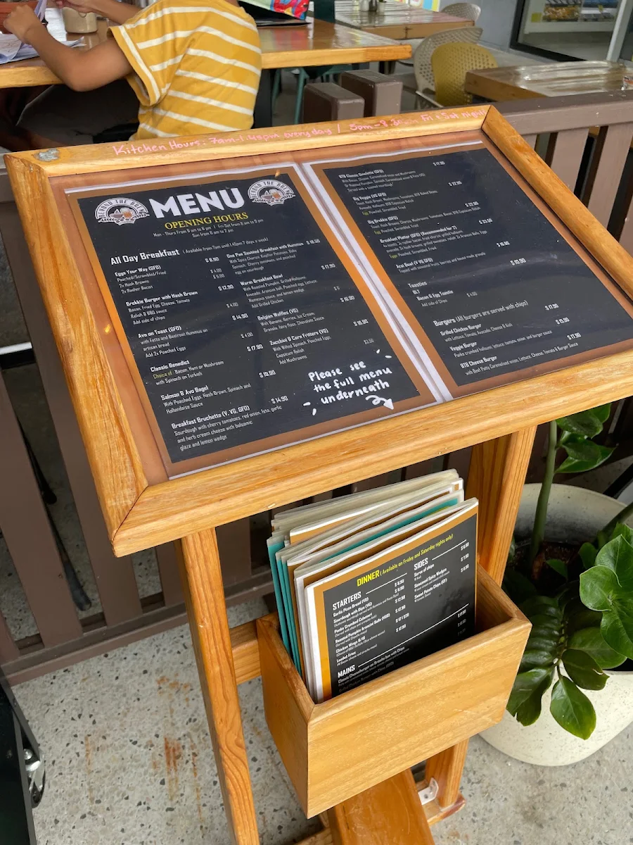 Menu, Beyond The Brew Fitzgibbon