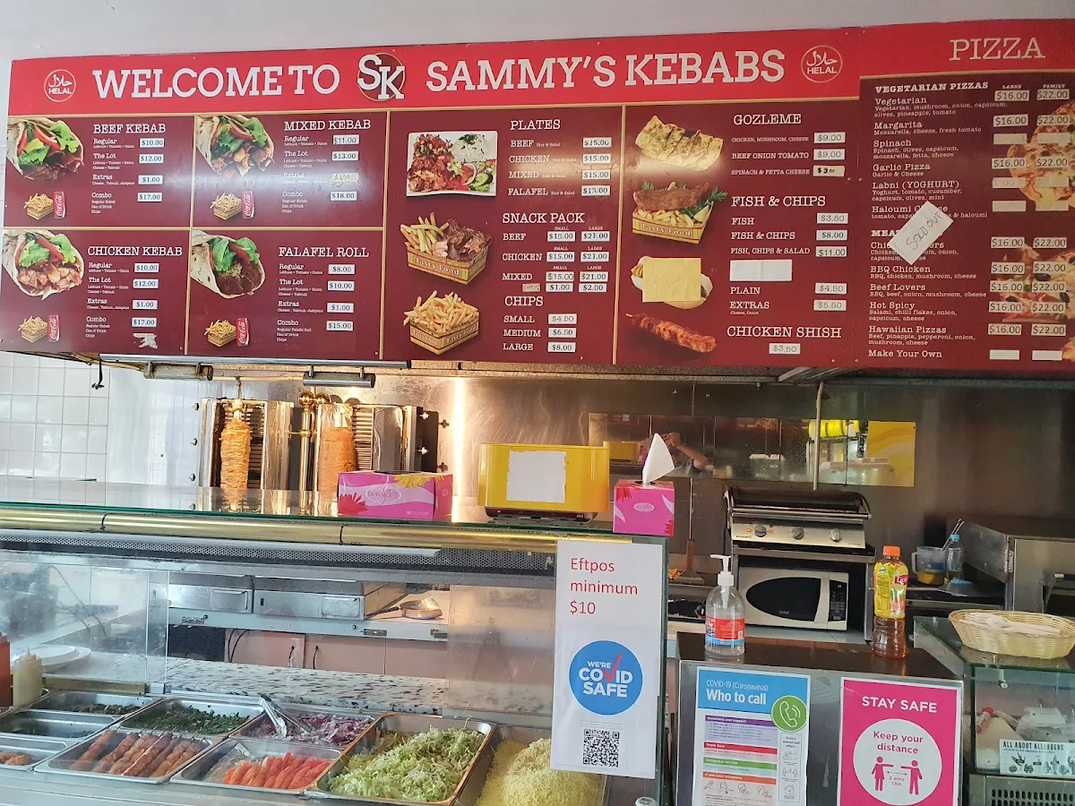 Menu, Sammy's Kebabs