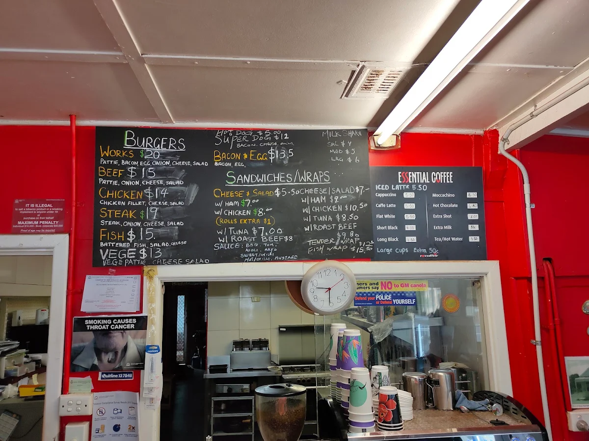 Menu, Nannup Deli