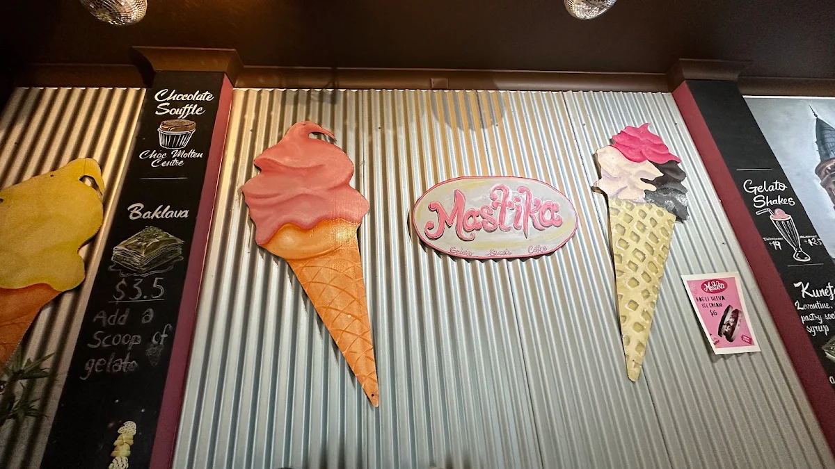 Menu, Mastika Gelato & Cafe