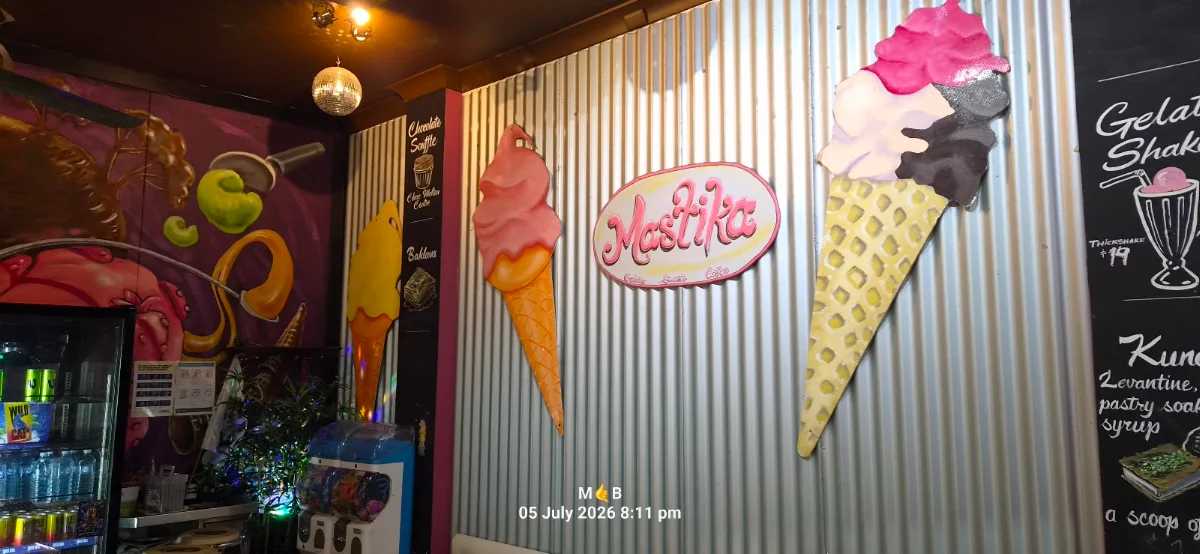 Menu, Mastika Gelato & Cafe