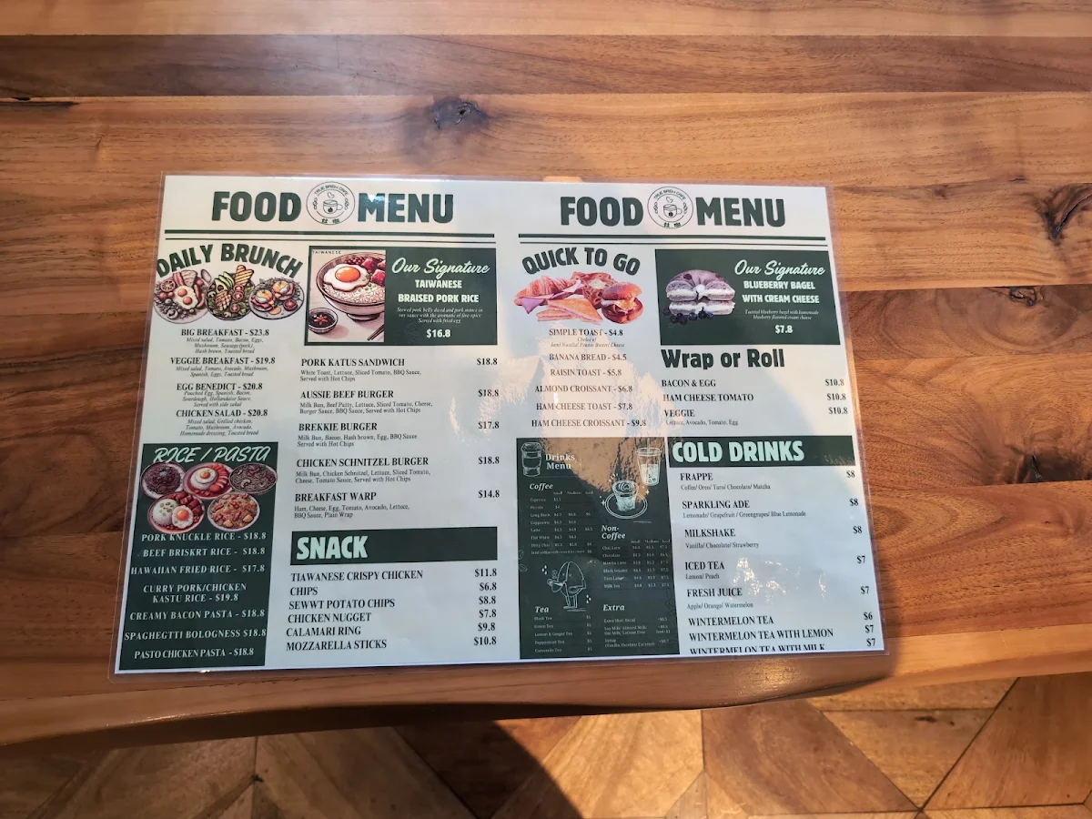 Menu, True Brew Cafe 灶咖