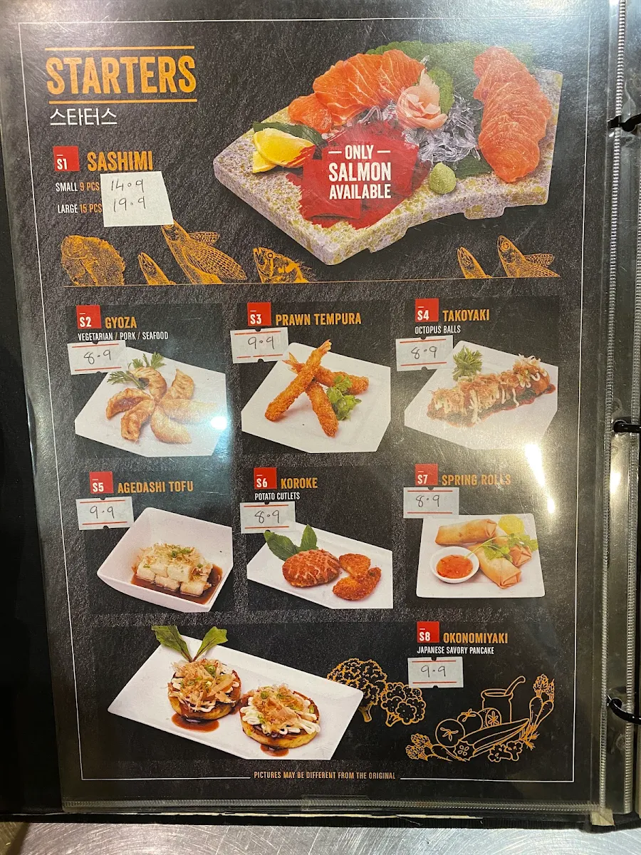 Menu, BBQ KOREA