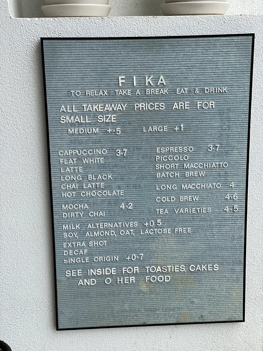 Menu, Eb+Flo Local Espresso