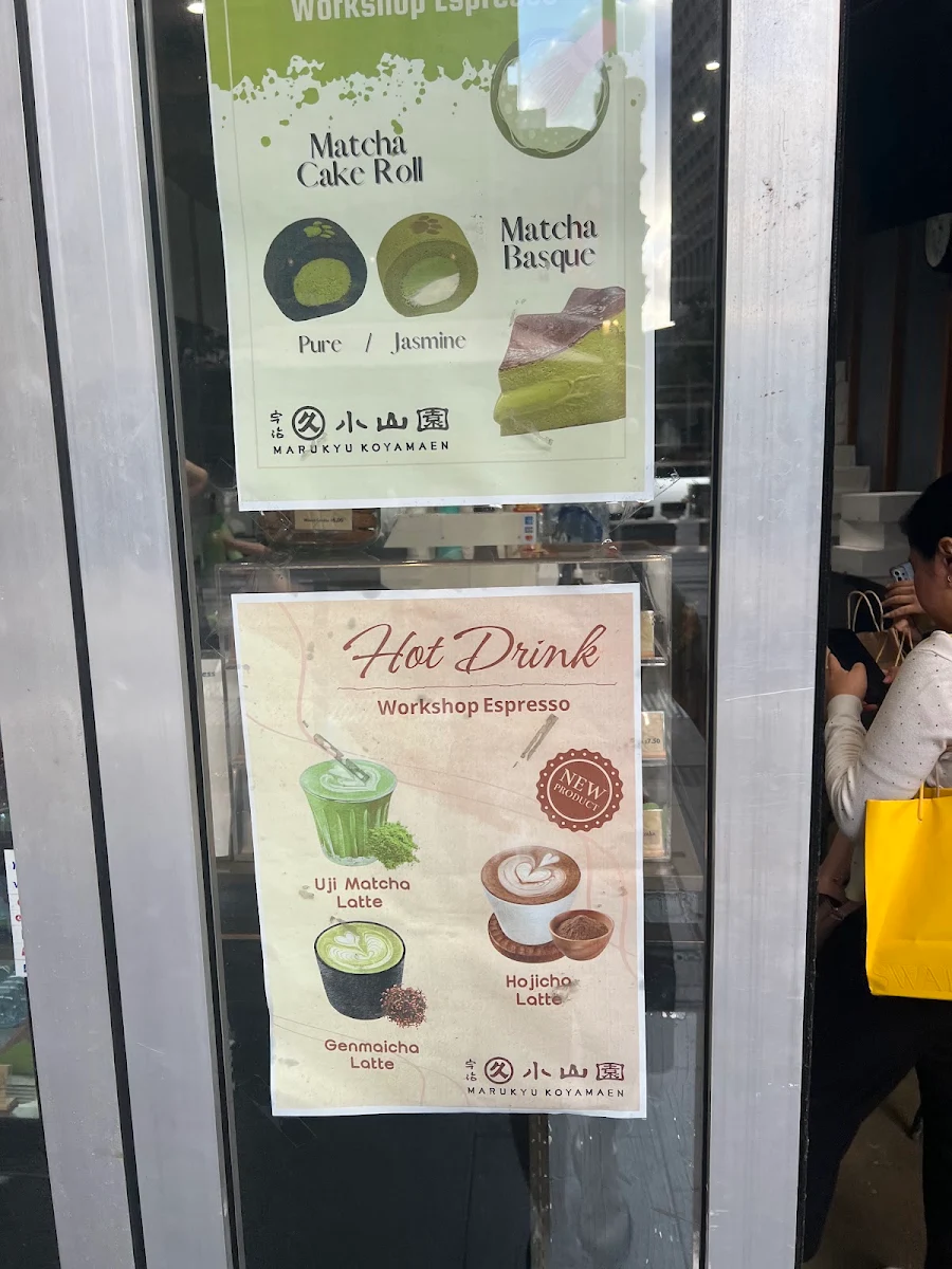 Menu, Workshop Espresso