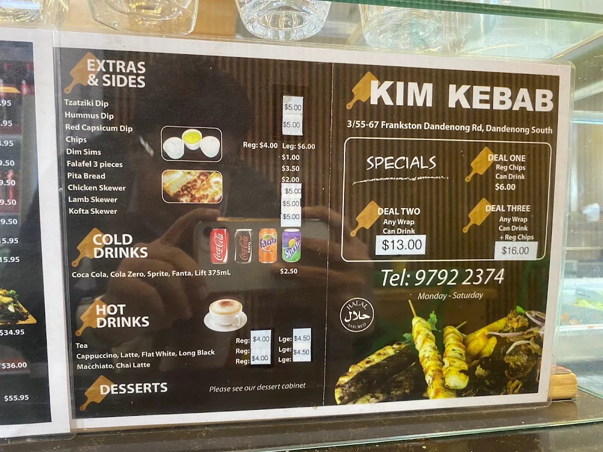 Menu, Kim Kebab