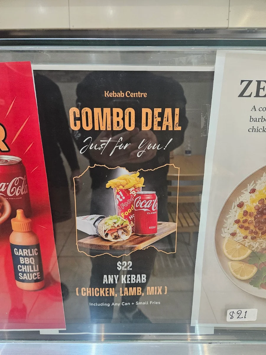 Menu, Kebab Centre