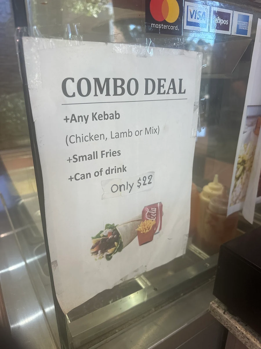 Menu, Kebab Centre