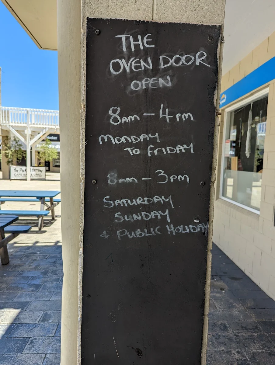 Menu, The Oven Door Bakery and Café