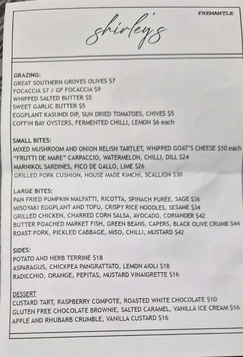 Menu photo 1