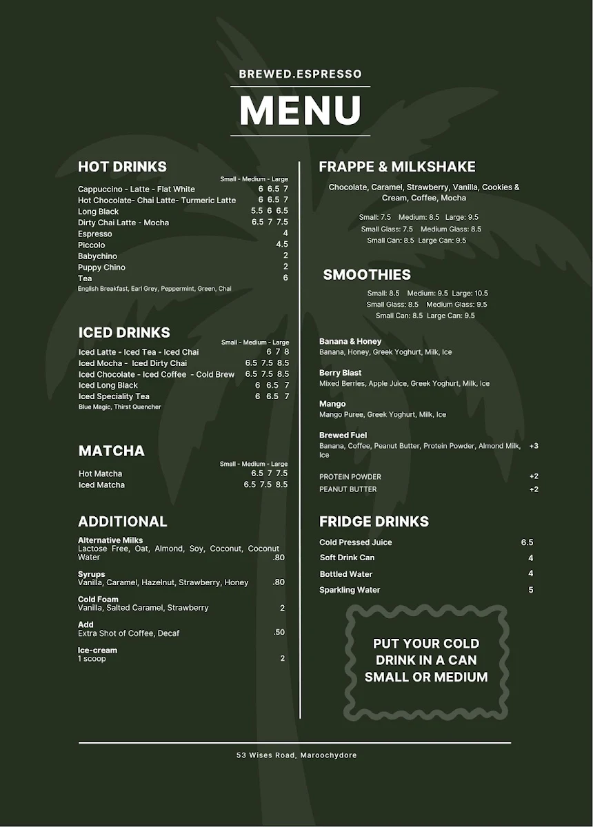 Menu, brewed.espresso