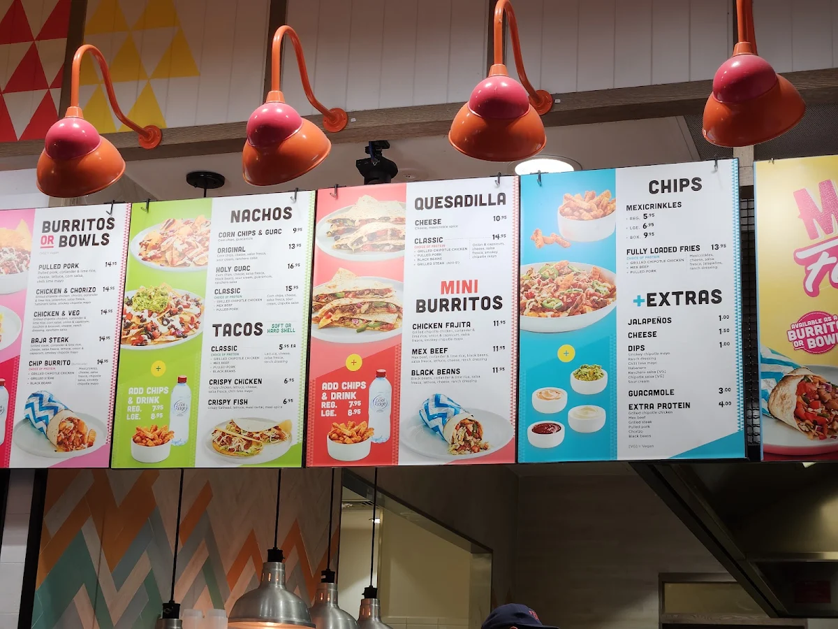 Menu, Salsas Fresh Mex