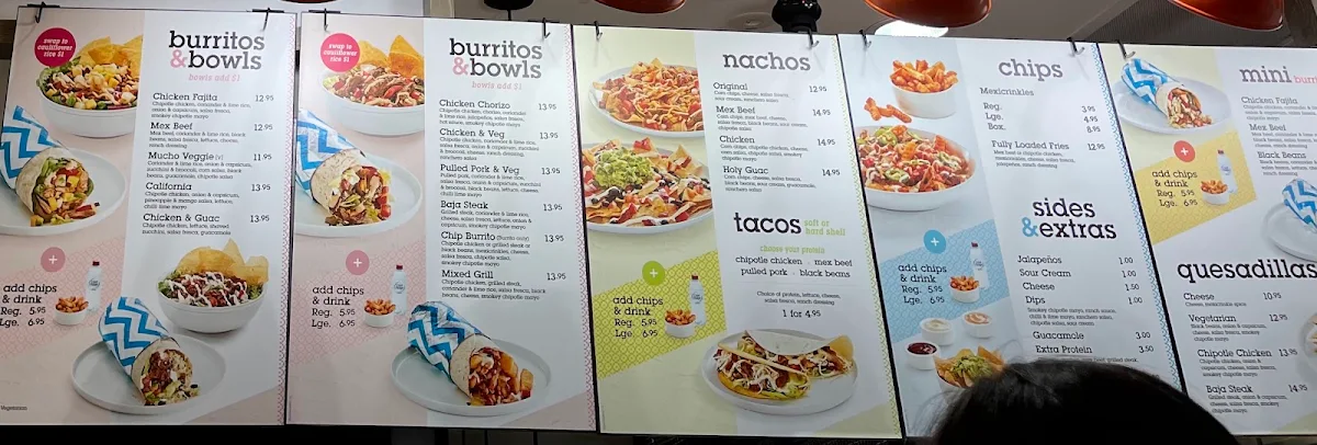 Menu, Salsas Fresh Mex