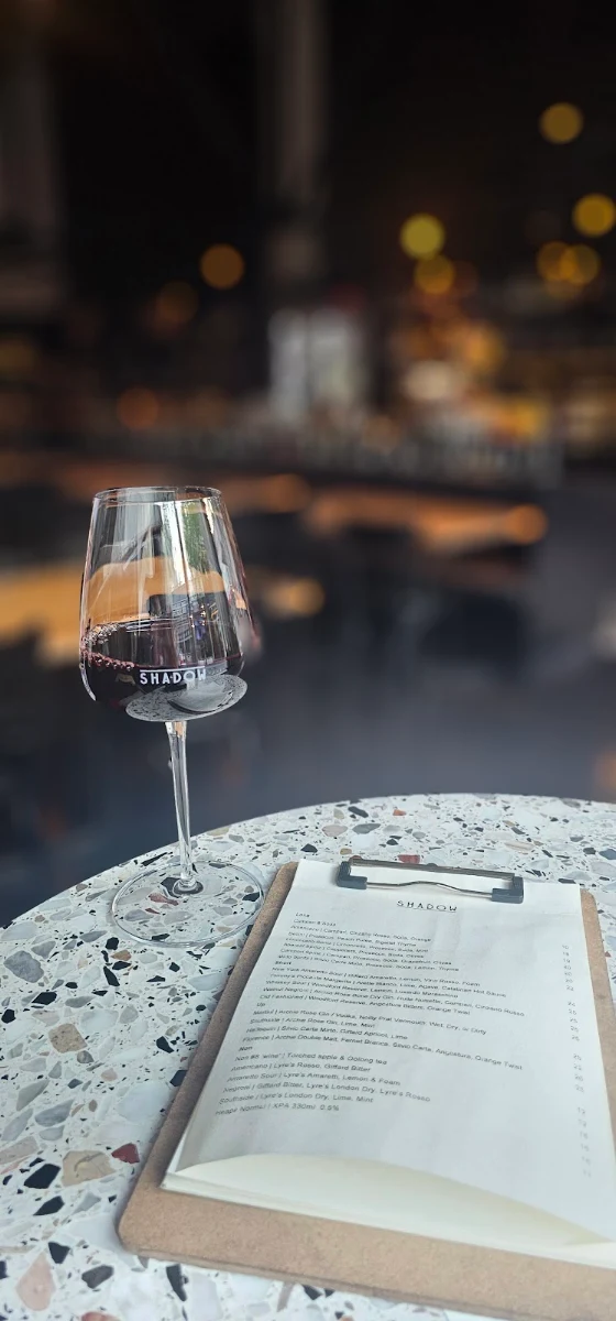 Menu, Shadow Bar & Kitchen