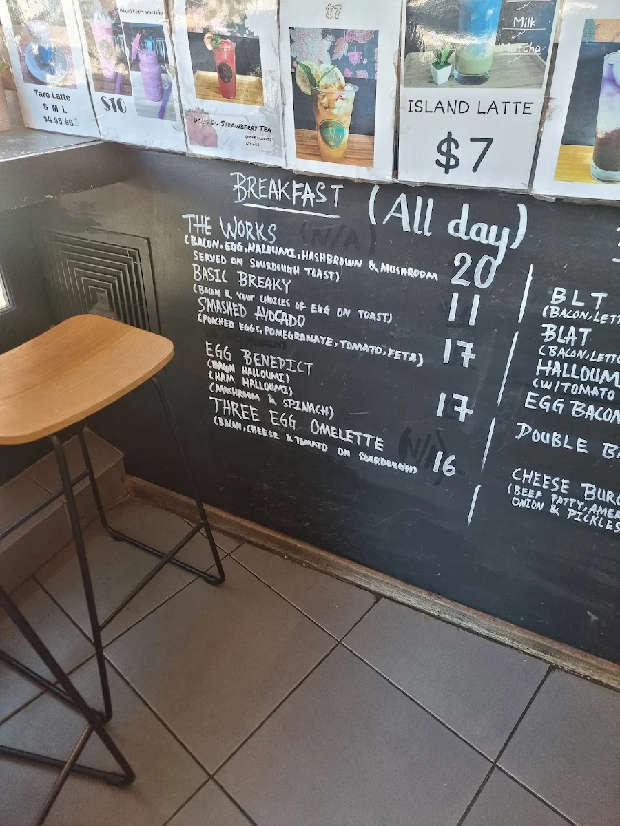 Menu, Beantown Cafe Newtown