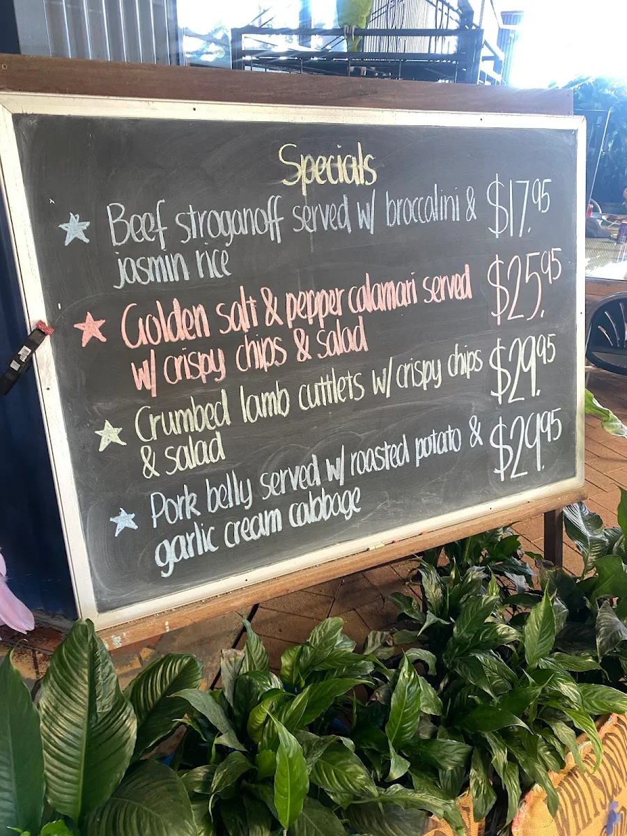 Menu, Whitsunday Gold Coffee