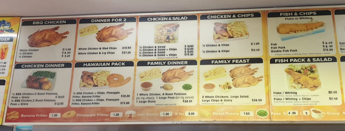 Menu, Hot Spot Chicken Dallas