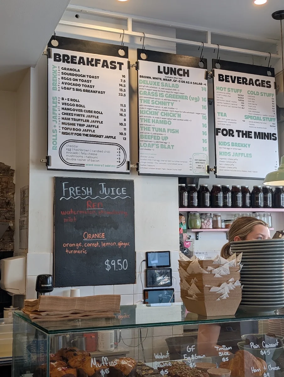 Menu, LOAF Cronulla