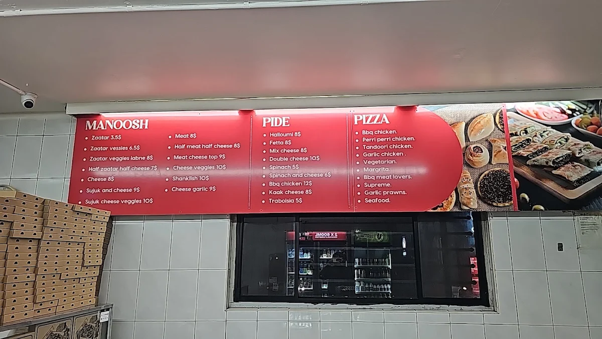 Menu, Hungry Bite Lebanese Pizza