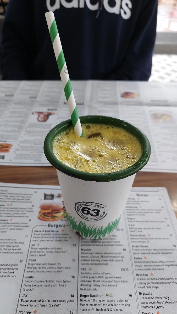 Menu, Cafe63 Springwood