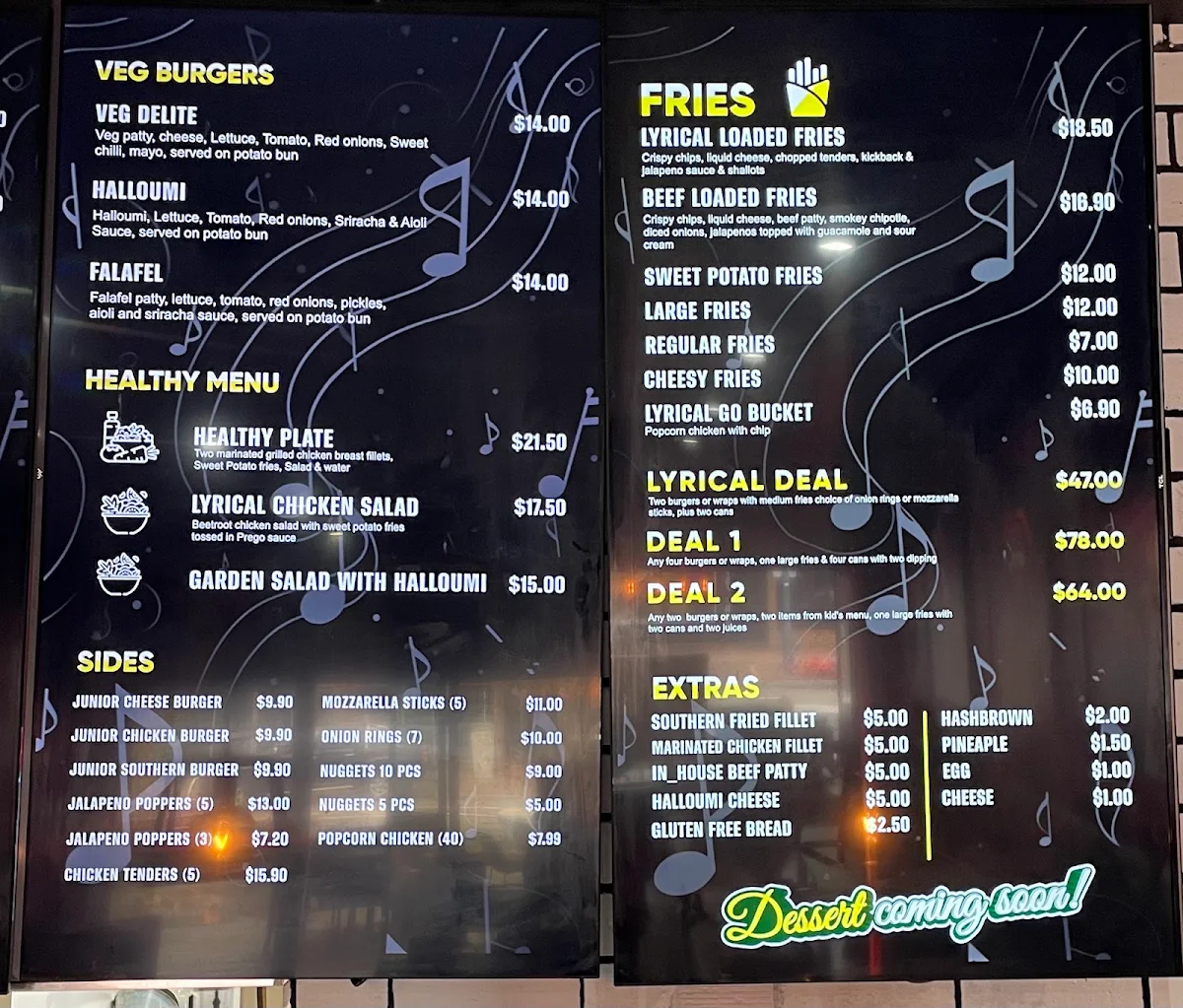 Menu, Lyrical Feed