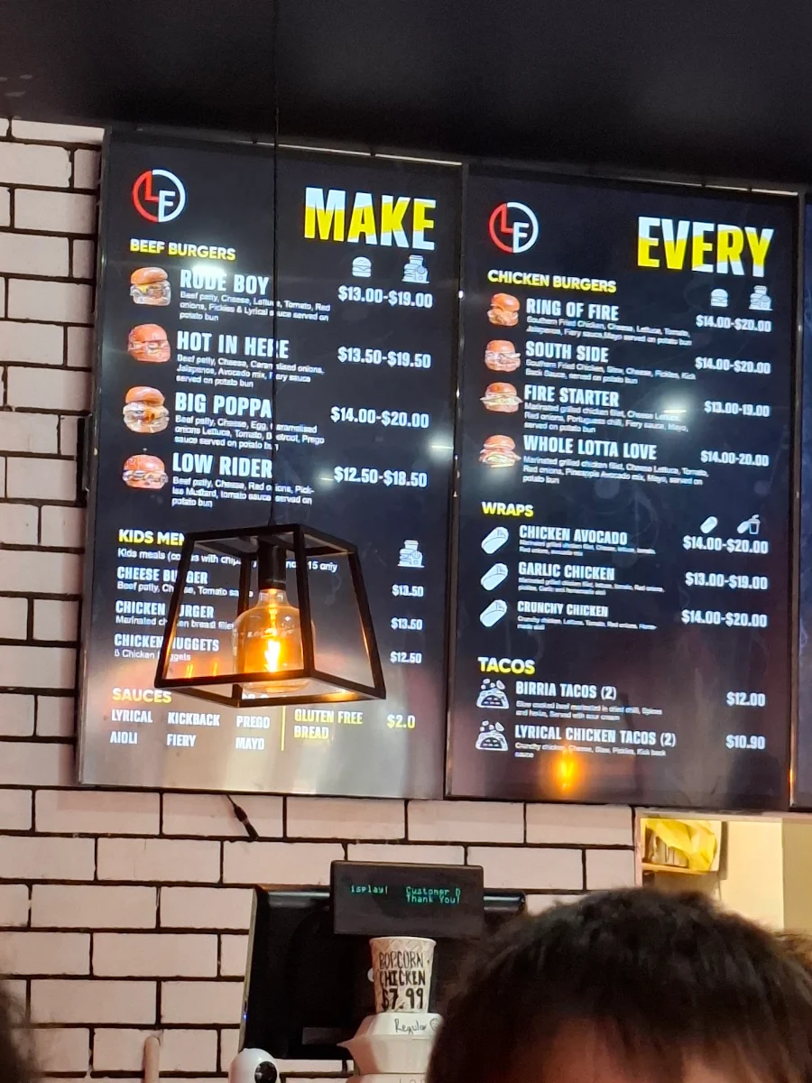 Menu, Lyrical Feed