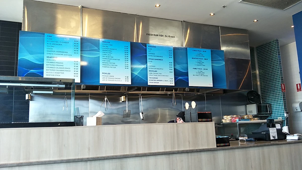 Menu, Tarneit West Fish and Chips