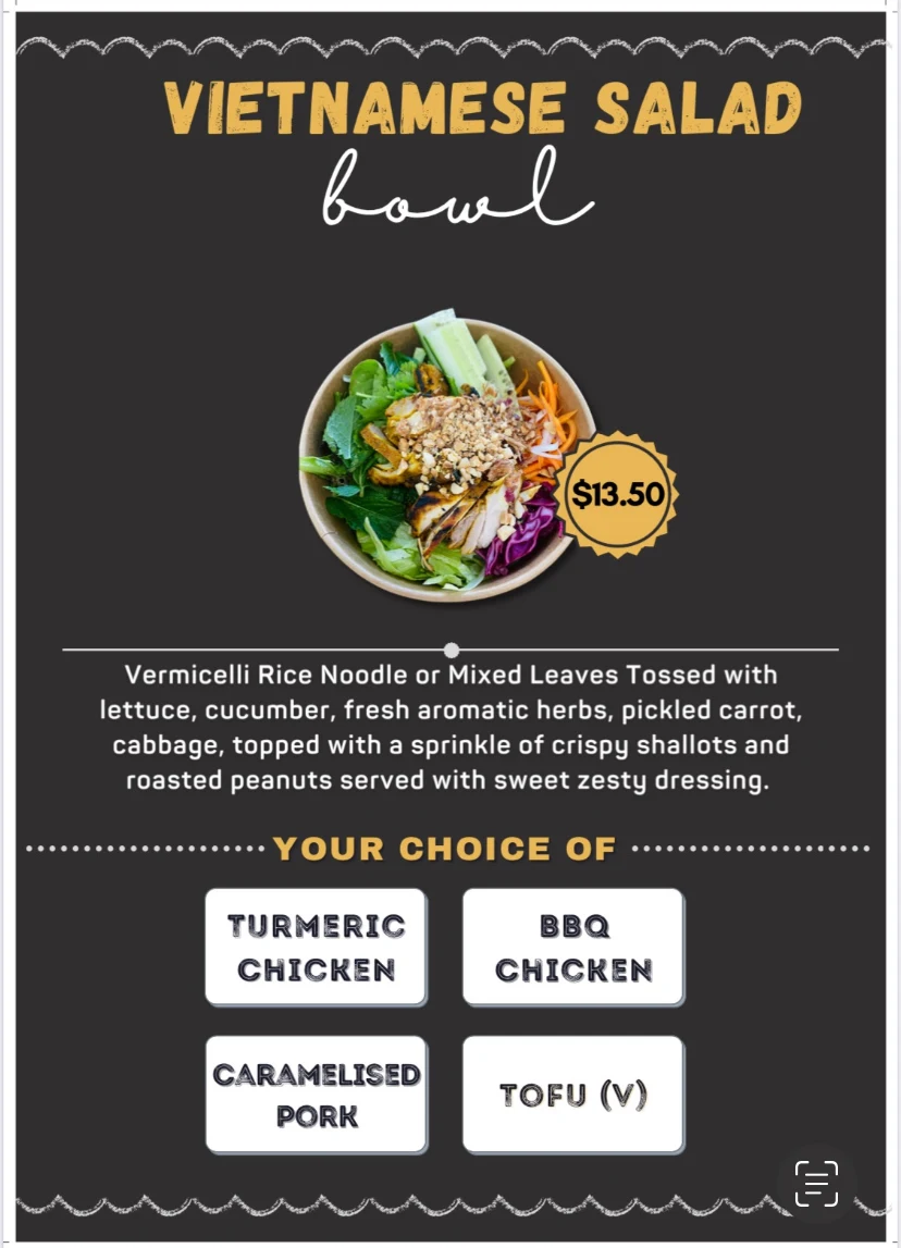 Menu, Queen Banh Mi