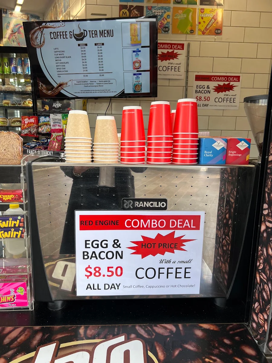 Menu, Red Engine Kiosk (Frankston)