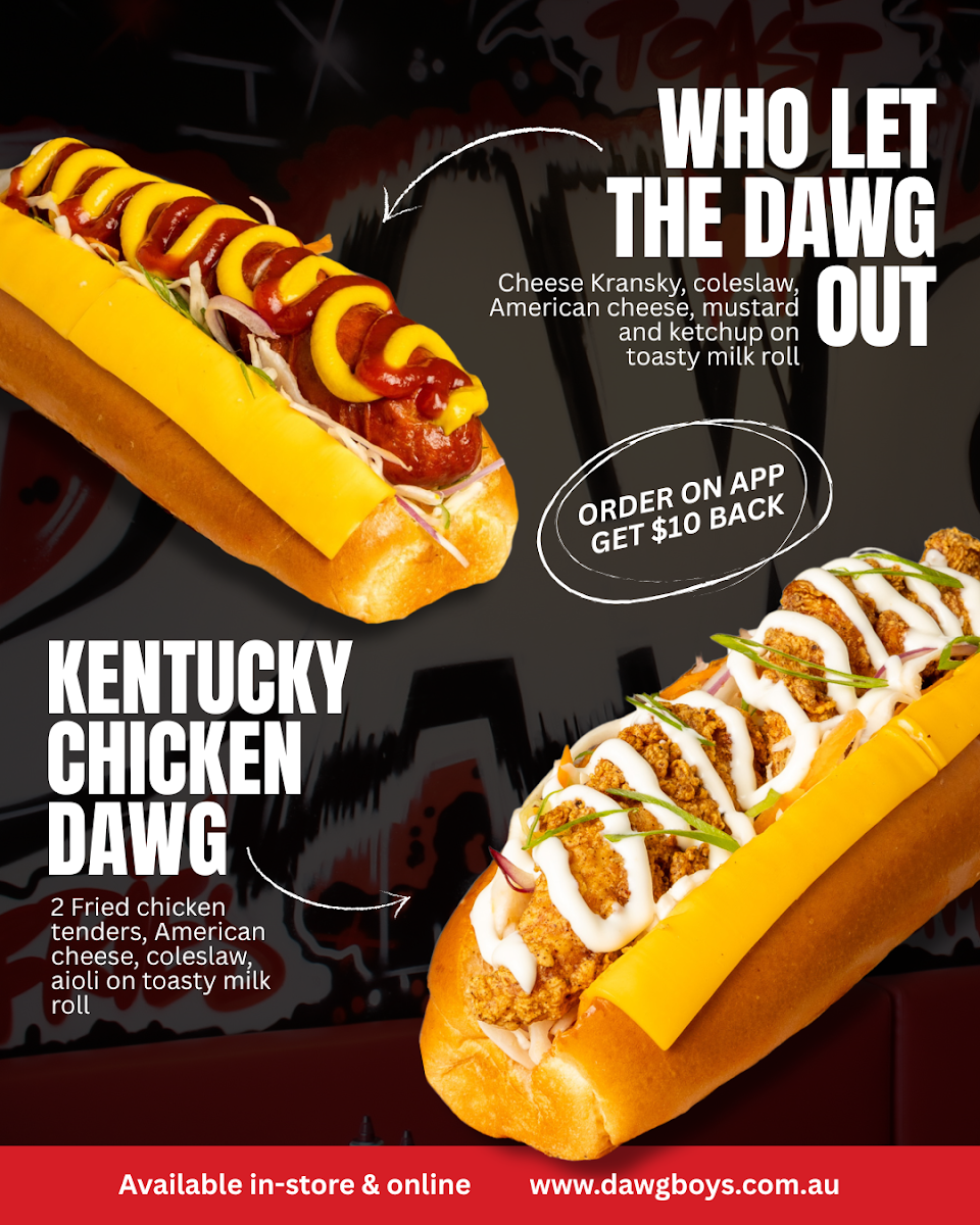 Menu, Dawg Boys Strathpine