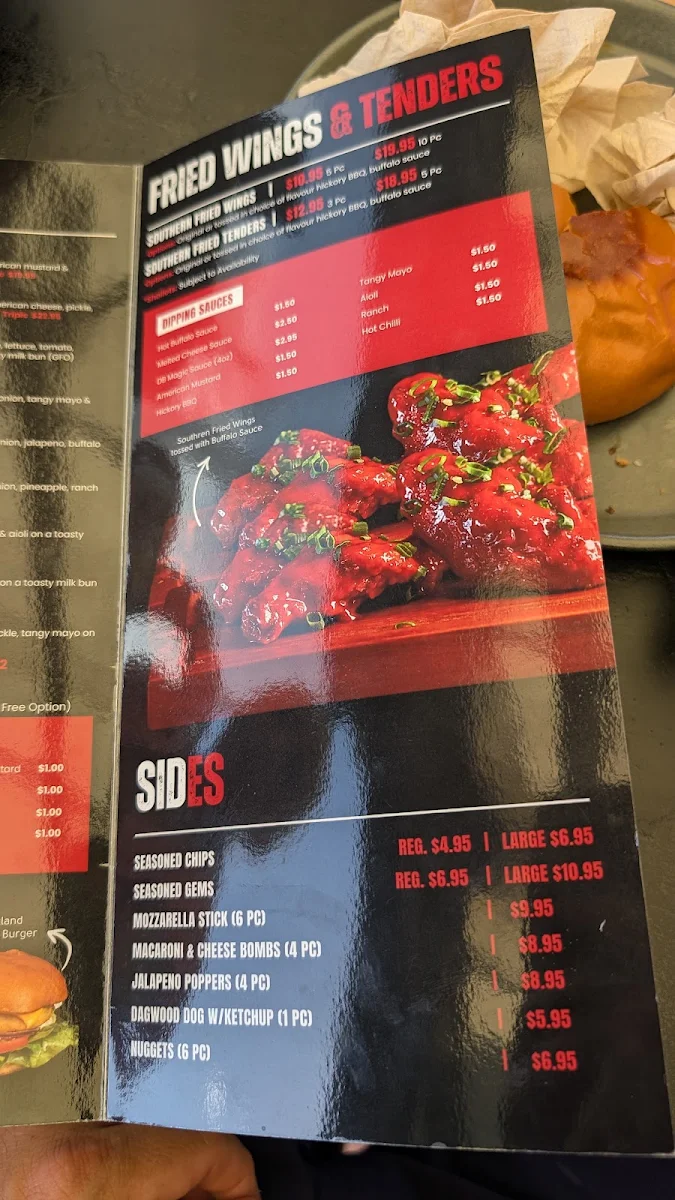 Menu, Dawg Boys Strathpine