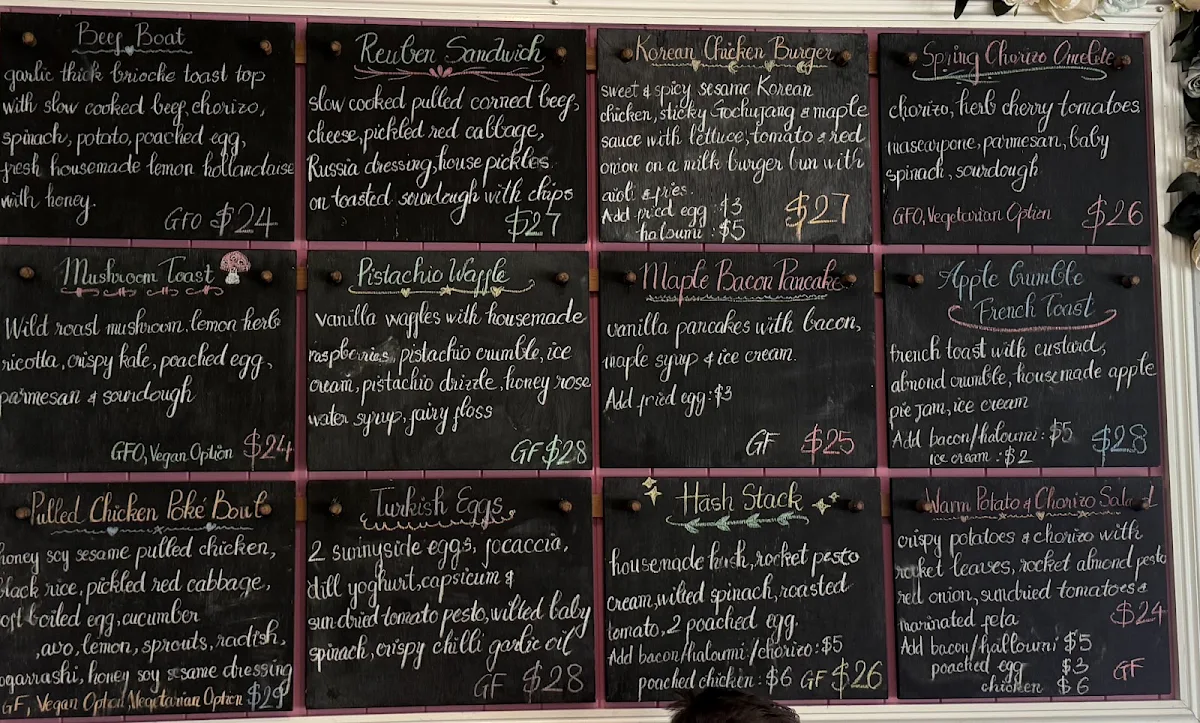 Menu, The Jam Pantry