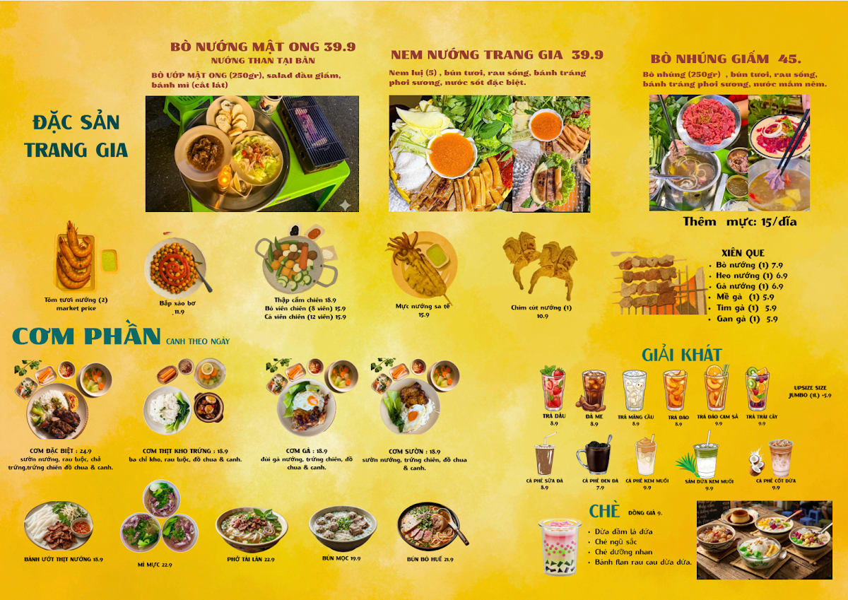 Menu, TRANG GIA