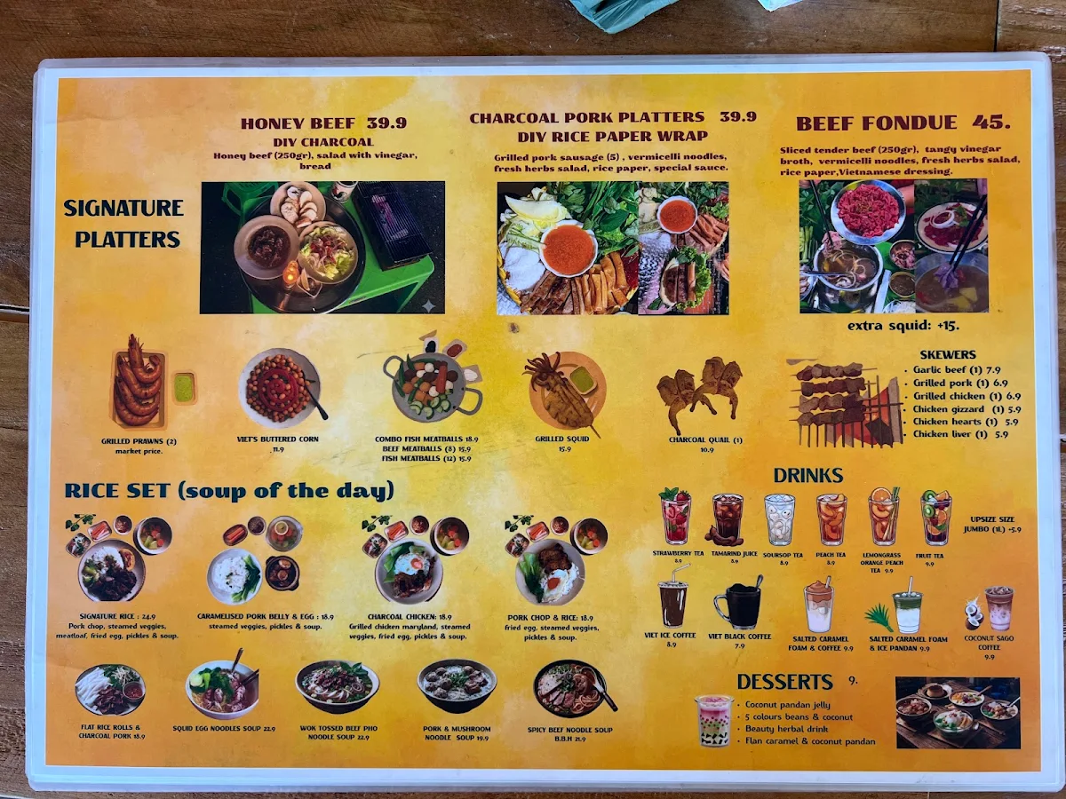 Menu, TRANG GIA