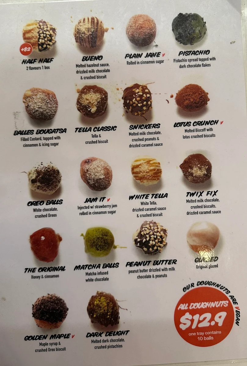 Menu, Lukumades