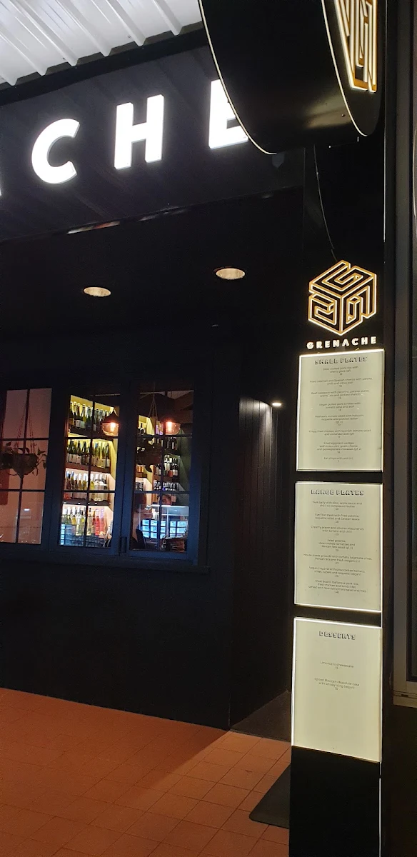 Menu, Grenache Wine Bar