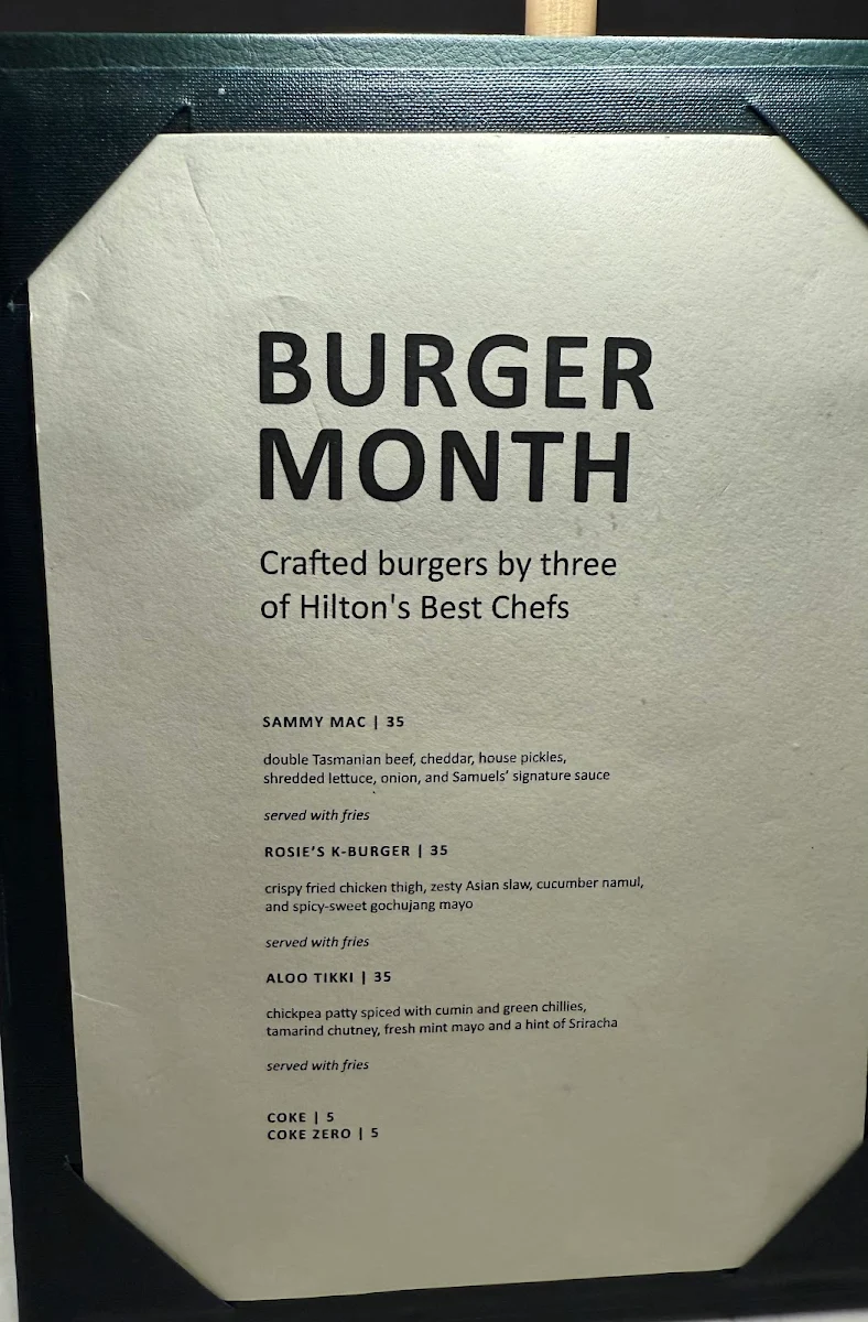 Menu, Leatherwood Bar & Kitchen