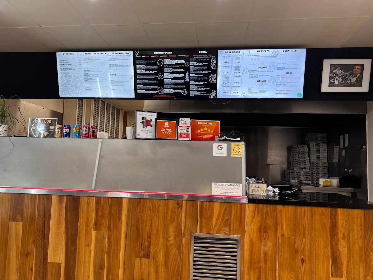 Menu, Flavours Pizza & Pasta