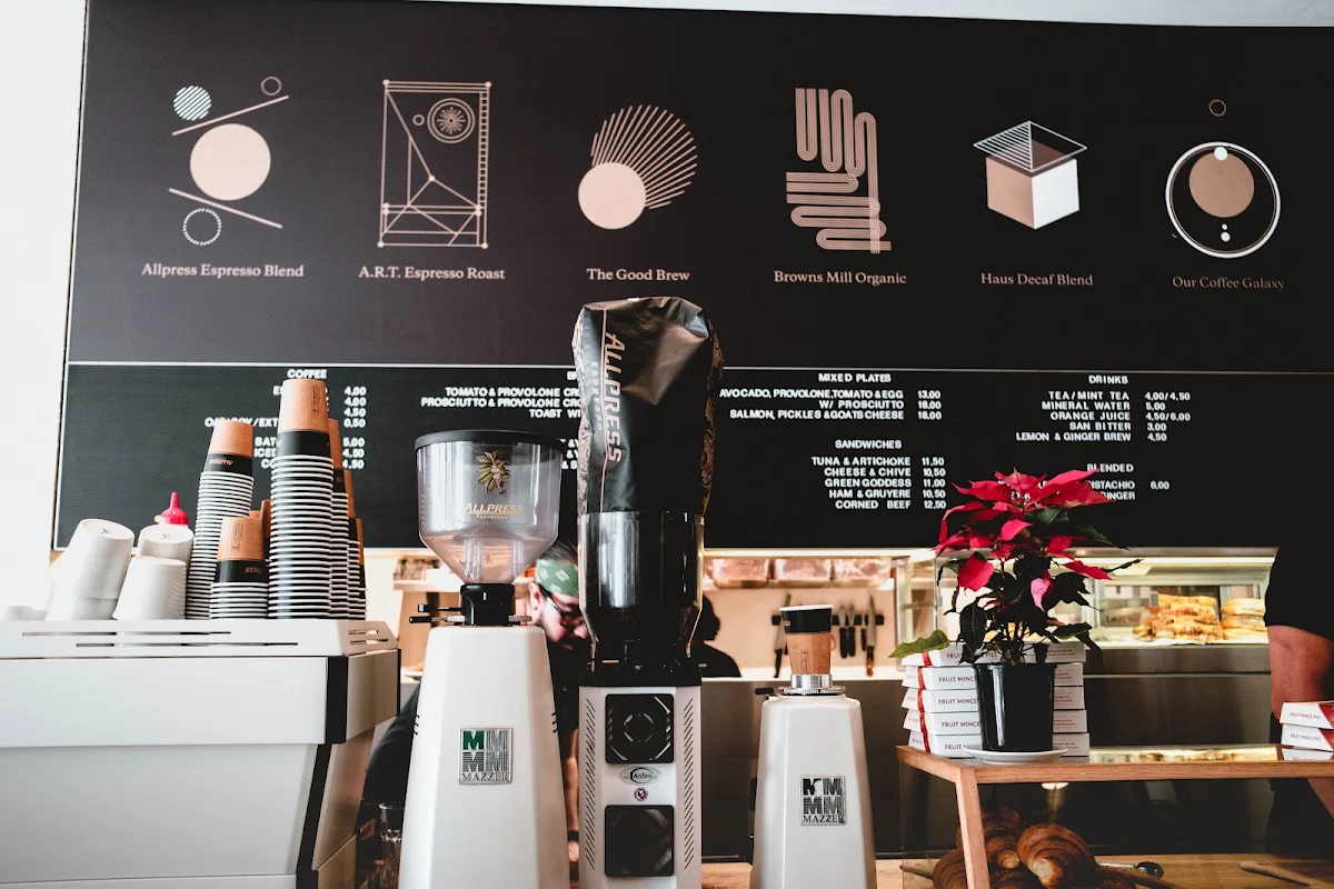Menu, Allpress Espresso Cafe & Roastery