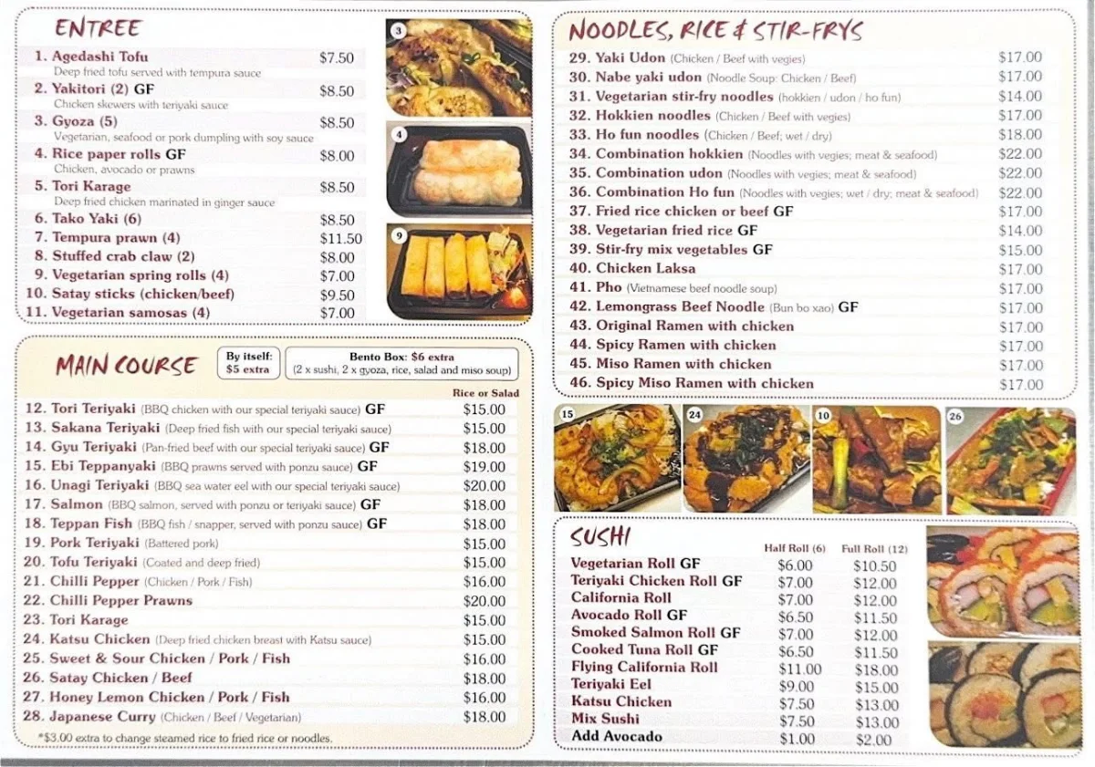 Menu, Lighthouse Corner Store