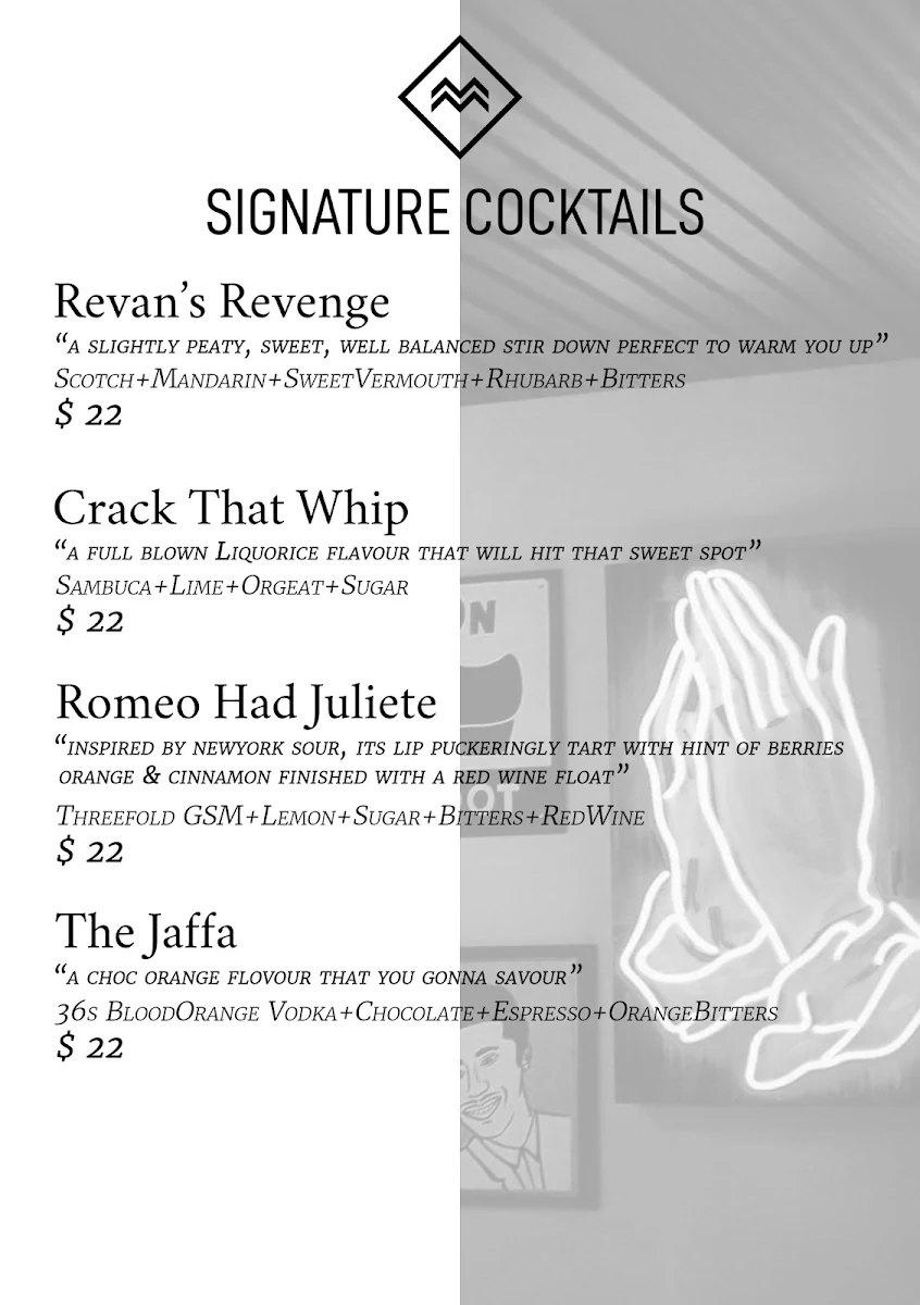 Menu, Mr. Goodbar