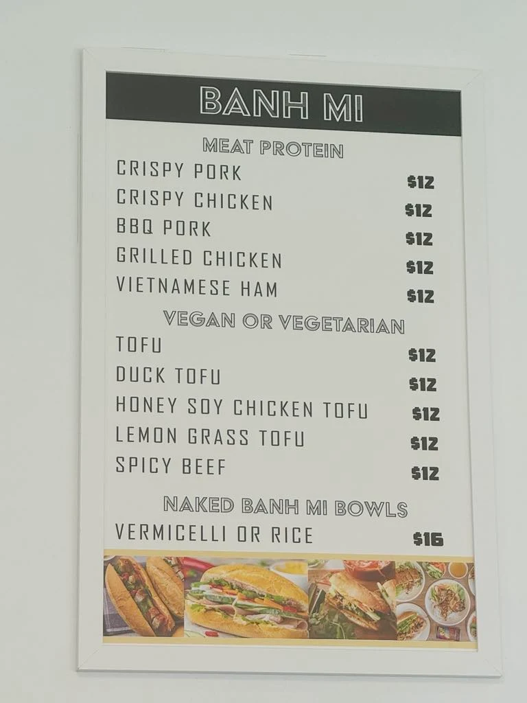 Menu, Dragons’ Banh Mi