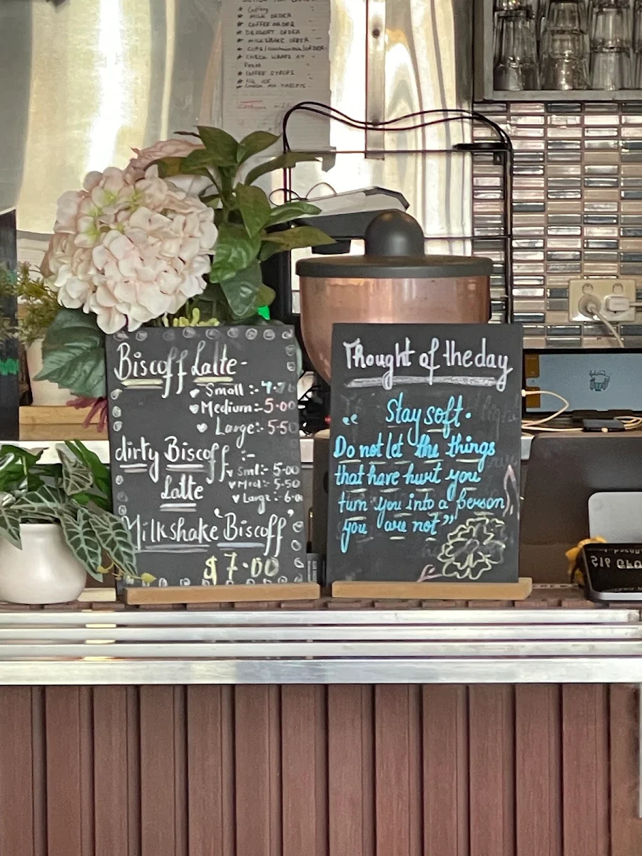 Menu, Canberra Cafe Greenway