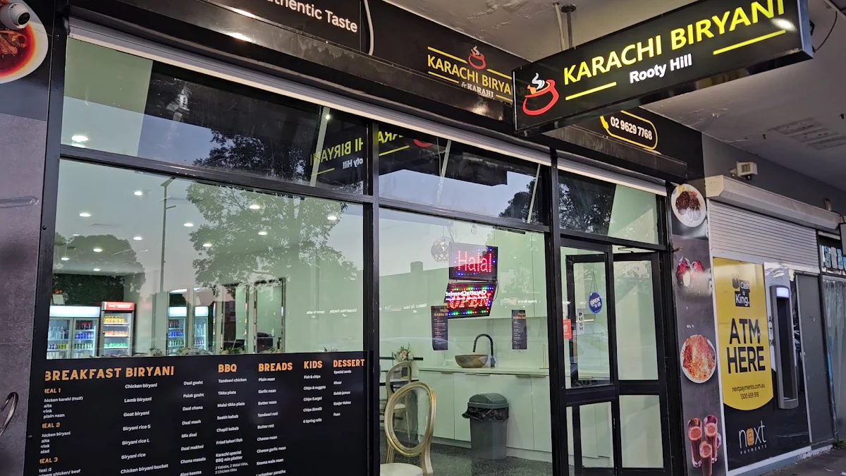 Menu, Karachi Biryani and Karahi Rooty Hill