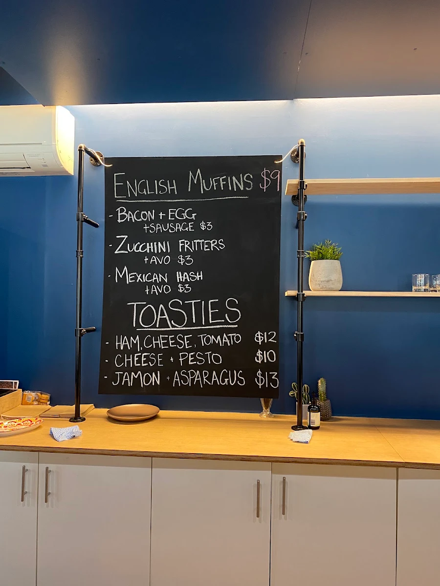 Menu, Ivanhoe Pavilion