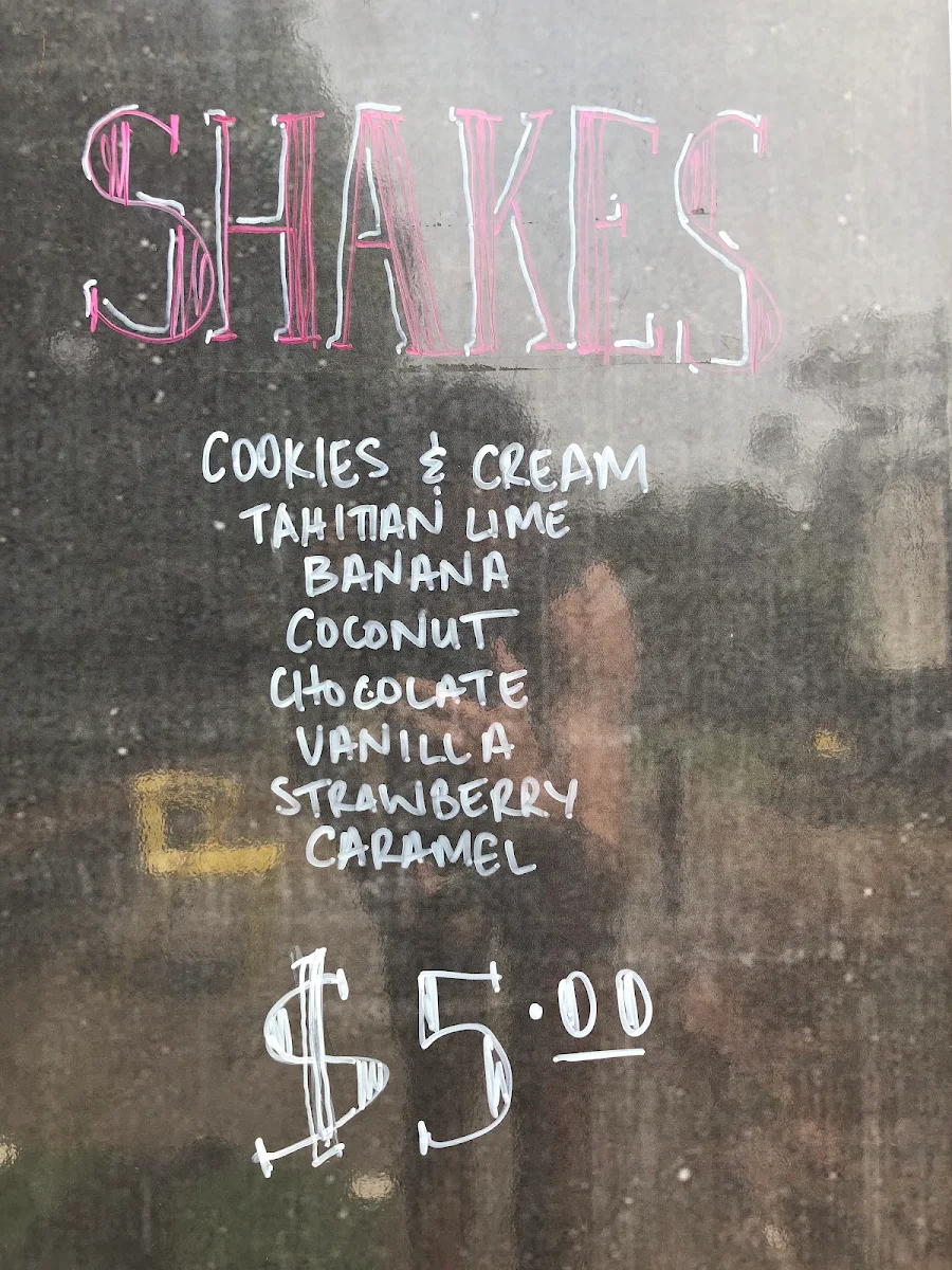 Menu, Bowerbird Cafe