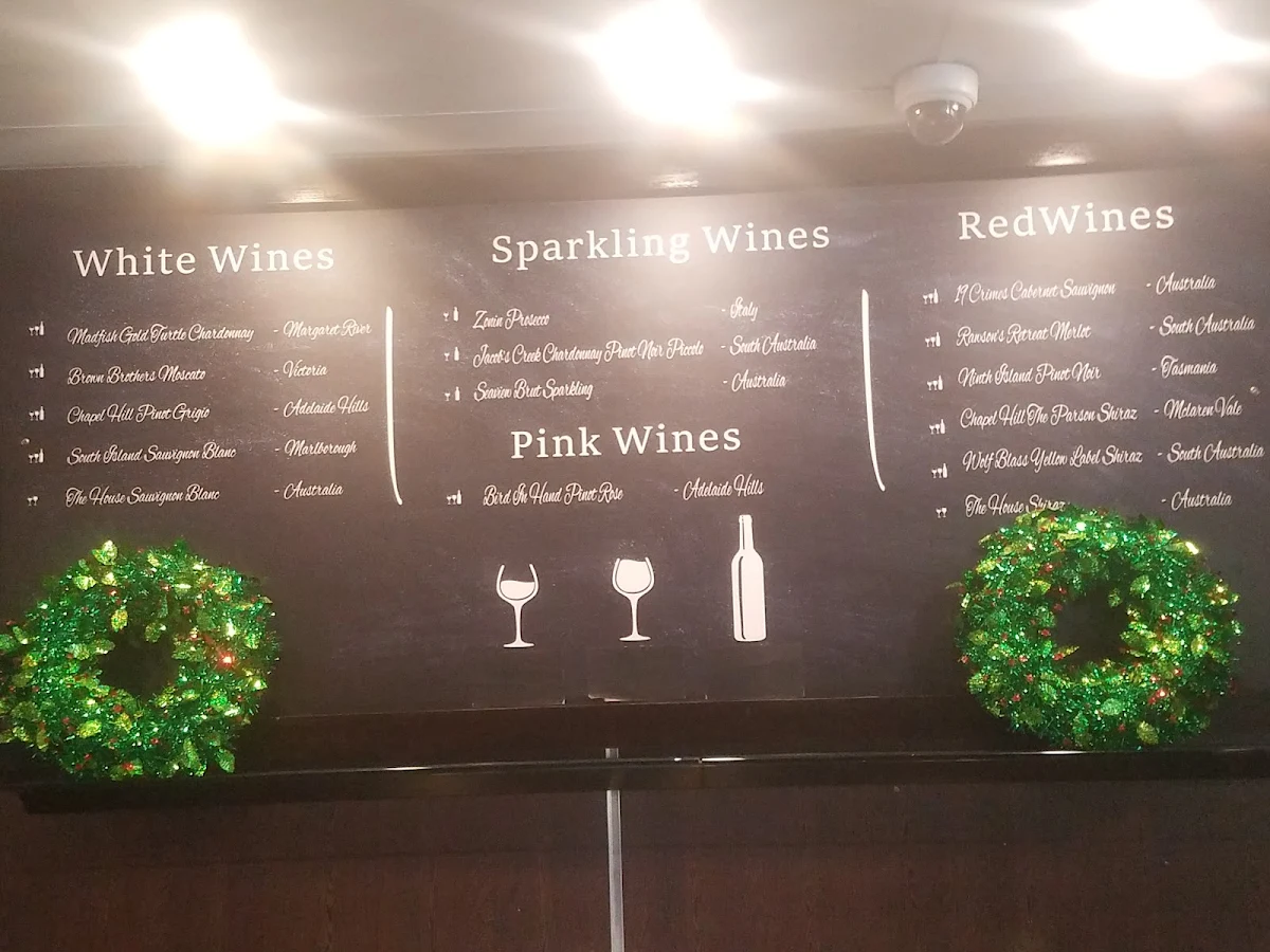 Menu, Rivers Restaurant