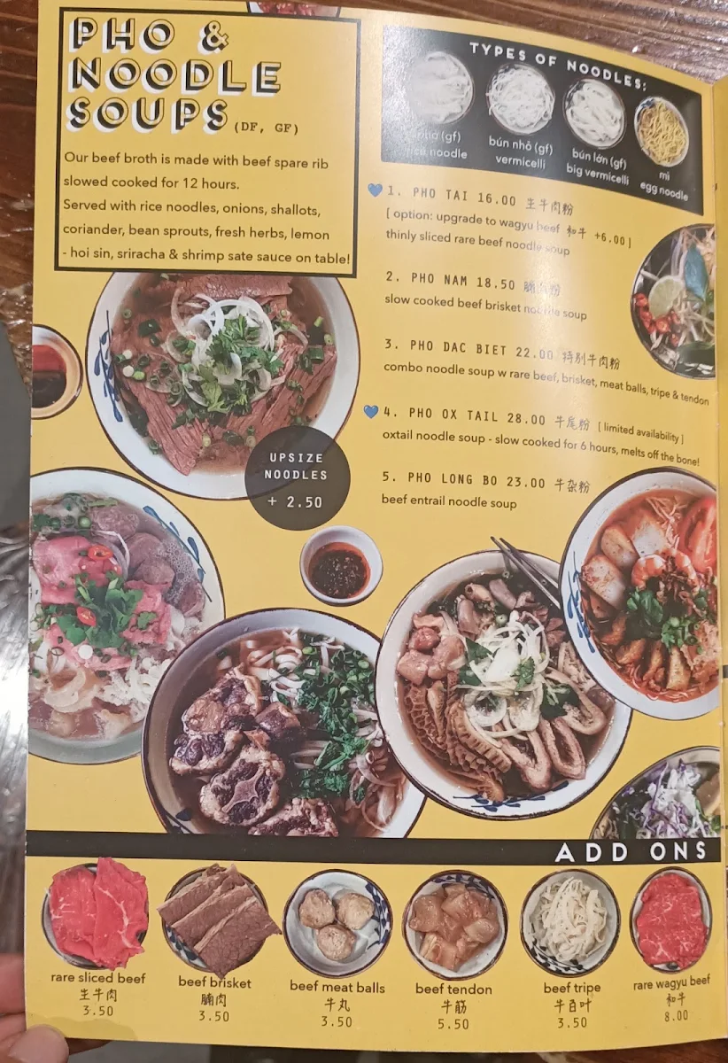 Menu, Got Pho